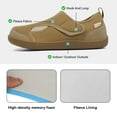 thumbnail image 4 of Women Slippers Warm House Shoes Fleece Lining Wide Slippers 10.5，Brown, 4 of 8