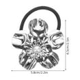 thumbnail image 7 of PAMINGONO 2pcs Floral Scrunchies for Women Alloy Shiny Ponytail Holder for Headdress Accessories Casual Day Out, 7 of 7