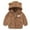Brown, variant on SonxaHe Boy Winter Coat Bear Ears Zipper Thicken Warm Soft Winter Hooded Coat Outerwear Brown,Sized 18-24 M