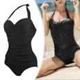 thumbnail image 4 of Traje de baño de una pieza para mujer, traje de baño con , traje de baño acolchado elegante, monokini con control de , trajes de baño Negro M Sunnimix  Traje de baño de una pieza para mujer, 4 of 8