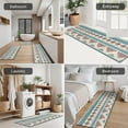 thumbnail image 5 of Blue and Pink Diamond Shaped Boho Pattern Kitchen Rugs Sets Of 3,Kitchen Runner Rugs Non Skid Washable,Decorative Kitchen Floor Mats for Kitchen,Sink,Laundry,17"x30"+ 17"x47" + 17"x59", 5 of 6