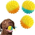 thumbnail image 2 of PEACNNG 2-Pack Mini Squeaky Balls for Dogs,2.5 inch Spikey Dog Balls, Cleans Teeth for Healthier Gums, Small TPR Puppy Dog Ball Toys, 2 of 5