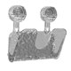 thumbnail image 2 of Organizador de tapas de ollas, soporte simple para tapas de sartenes para puerta de armario de cocina de pared Gris claro, 2 of 9