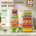thumbnail image 2 of Recipientes de almacenamiento de alimentos KEMETHY, 60 unidades, herméticos, sin BPA, 2 of 8