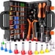 thumbnail image 1 of Pinzas de trinquete SOMELINE AWG24-8 con kit para engarzar férulas, 1 of 8