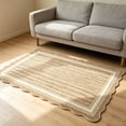 thumbnail image 5 of Absorbent Kitchen Bath Mat 20x31 Inch Fan Edge Jute Print Non Slip Silicone Back Floor Rug for Bathroom Sink, 5 of 6