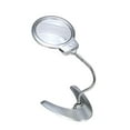 thumbnail image 4 of LABSERRON 1Pack Led Desk Lamp With Magnifier For Office Use In Silver Acrylic Metal, 4 of 8