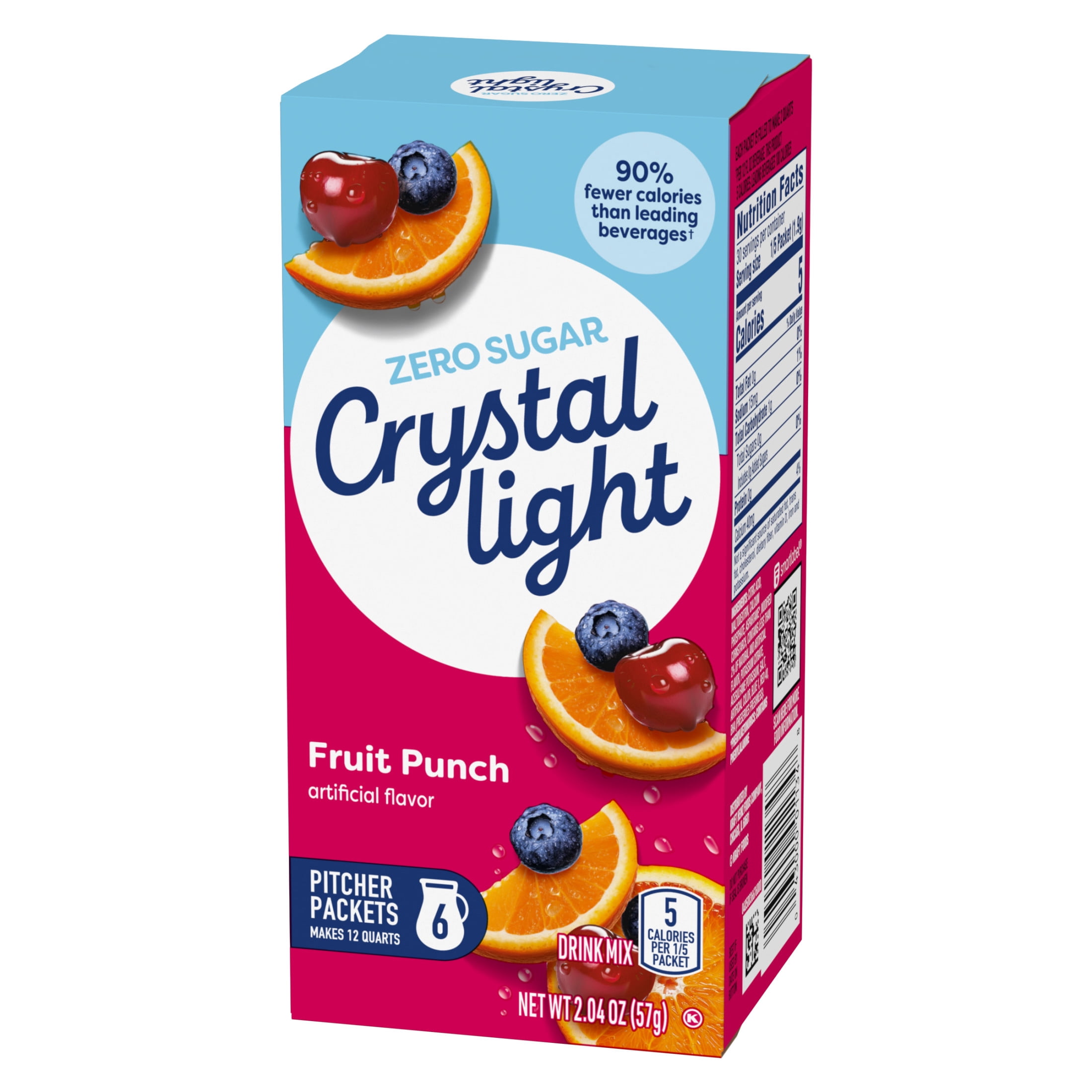 2 pack) Crystal Light Drink Mix, 6 Pitcher Packets, for Flavorful