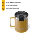 RTIC 12 oz Ceramic Lined Insulated Essential Coffee Mug, Splash