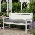 thumbnail image 6 of Millsilo 42" x 18" x 3" Outdoor Bench Cushion with Removable Cover, Water-Repellent UV Fade-Resistant Patio Cushion, High-Density Foam, Non-Slip Ties, Dark Gray, 6 of 6