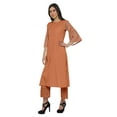 thumbnail image 3 of Moomaya Two Piece Palazzo Kurta Set Printed Women Ethnic Wear Indian Outfit, 3 of 5