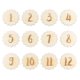 thumbnail image 1 of 12 Pcs England Gifts Newborn Photography Prop Baby Birth Cards Monthly Milestone Cards Newborn Milestone Wooden Milestone Cards, 1 of 4