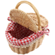 thumbnail image 2 of Cesta de picnic de mimbre estilo campestre con tapa, asa y forros para picnics, fiestas y barbacoas, 2 of 8