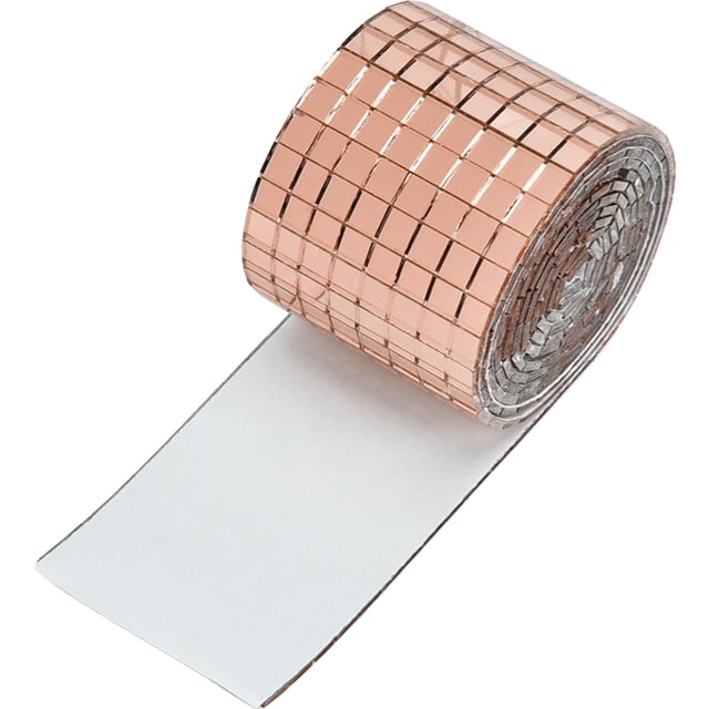 BRIGHTFUFU 1 rollo de pegatina de mosaico de pared autoadhesiva pegatina mosaico de mosaico pegatina de mosaico calcomanía de vidrio de bricolaje