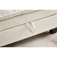 thumbnail image 5 of 51" Oversized Recliner Lounge Chair with Storage Ottoman & Hidden Compartment, Plush Chenille Fabric for Living Room, Balcony, Nap - Beige for Adults, 5 of 9