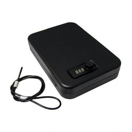 QualArc 13 in. Portable Gun Phone & Valuables Safe - Black