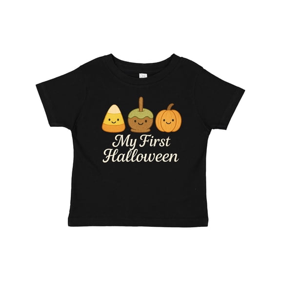 Inktastic My First Halloween Cute Candy Corn Pumpkin Fall Boys or Girls Baby T-Shirt
