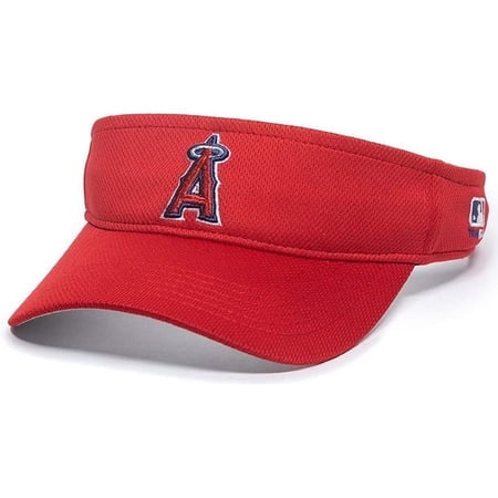 Los Angeles Angels Red Golf Sun Visor Hat Cap Adult Men'S Adjustable