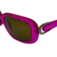 thumbnail image 3 of Ellen Tracy Womens Fuchsia Crystal Plastic Rectangle Sunglass, Smoke Lens 537 3, 3 of 6