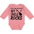 thumbnail image 3 of Inktastic For the Record, My Uncle Rocks Boys or Girls Long Sleeve Baby Bodysuit, 3 of 5