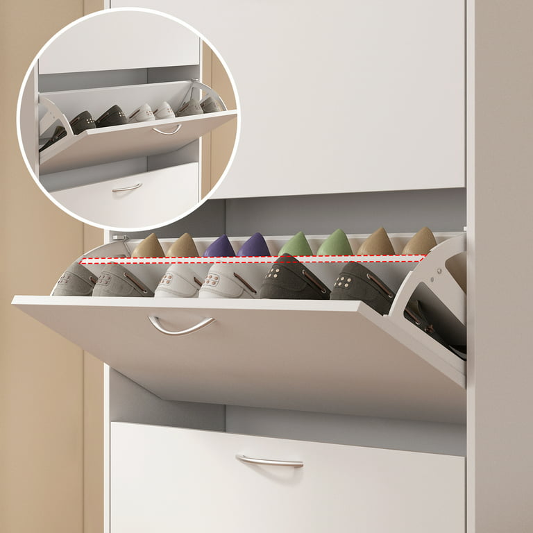 Shoe Cabinet Metal Handle 3-Drawer 3-Compartment — FUFUGAGA Type 1