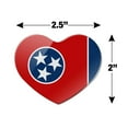 thumbnail image 3 of Tennessee State Flag Heart Acrylic Fridge Refrigerator Magnet, 3 of 4