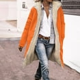 thumbnail image 4 of Atogsazn Womens Sherpa Lined Jacket Fleece Zip Up Long Sleeve Hooded Coat Winter Thick Winter Tops Clothes 03-Orange XL Fashion, 4 of 6