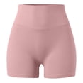 thumbnail image 3 of Breezora Women's High Waist Button Detail Yoga Shorts Scrunch Lifting Workout Running Quick Dry Gym Bottoms, 3 of 8