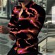 thumbnail image 1 of Camisas de moda de lujo para hombre, camisas casuales de un solo pecho, blusa de manga larga con relámpago nocturno, camisa hawaiana para hombre, talla grande 6XL, 1 of 6