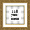 thumbnail image 1 of Murdock, Ramona 15x15 Gold Ornate Wood Framed with Double Matting Museum Art Print Titled - Call Your mom, 1 of 4