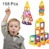 Costway 158 Pcs Magical Magnet Building Block Educational Toy For Kids Colorful Gift Set