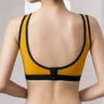 thumbnail image 6 of Padded Bra Women Full-Coverage Bra Feature V-Neck Sport Bra Style W-1936 Yellow L, 6 of 8
