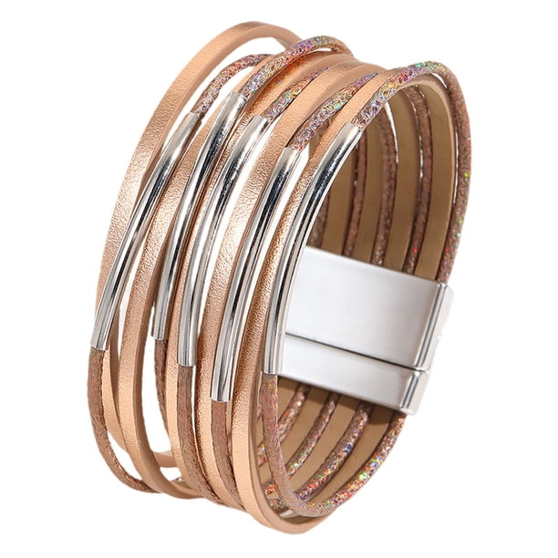 Pulsera para mujer con cierre, regalo, accesorios de moda, versátil y elegante. Oro