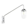 thumbnail image 2 of Living District Kace 1 light Chrome and Clear glass wall sconce, 2 of 4