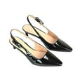 thumbnail image 4 of XY London Womens Kelly Sling Back Low Kitten Heel Court Shoes, 4 of 8