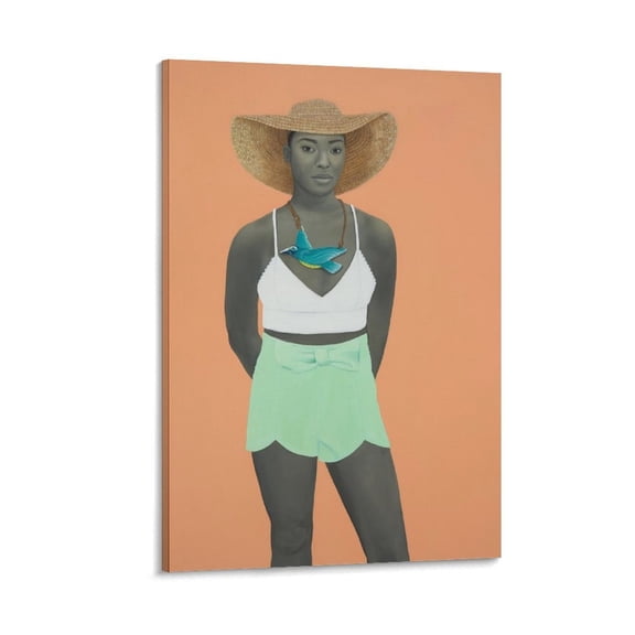 Amy Sherald-All The Unforgotten Bliss (the Early Bird) (2017) Print Photo Art Painting Canvas Poster Home Decorative Bedroom Modern Decor Posters Gifts 12x18inch(30x45cm)