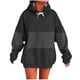 thumbnail image 2 of Ailaofu Women's Long sleeves Color Block Hoodie Tops Cute Casual Drawstring Loose Lightweight Pullover, 2 of 5