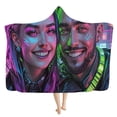 thumbnail image 4 of cpengpj Custom Photo Personalized Hooded Fleece Blanket, Soft Flannel Travel Wrap, L Size 200x150cm, 4 of 9