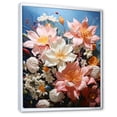 thumbnail image 2 of Designart "Luxurious Lilies II" Floral Floater Framed Wall Decor, 2 of 7