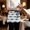 White, variant on Blue Coastal Shark Waitress Apron with 3 Pockets, Ocean Sea Nautical Server Aprons Waterproof Kitchen Restaurant Half Waist Apron for Men Women