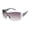 White, variant on R387 Women's Shield UV Protective Rectangular Sunglasses. Gifts for Women with Flair, 130 mm