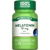Melatonin 10 mg + L-Theanine | 72 Tablets | Maximum Strength Nighttime Sleep Aid | by Nature's Truth