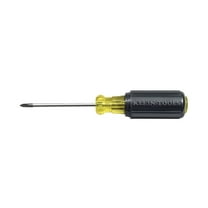 Klein Tools 603-3 Screwdriver, #1 Drive, Phillips Drive, 6-3/4 in OAL, 3 in L Shank, Rubber Handle, Cushion-Grip Handle