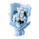 thumbnail image 3 of Festival de pétalos de flores de jabón de rosa artificial FESTIVO FORES FUERAS Preservado Floral Bouquet para el aniversario del Día de Valentín Azul, 3 of 8