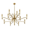 thumbnail image 4 of Tremont 12-Light Chandelier in Riviera Brass, 4 of 7