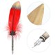 thumbnail image 3 of European Style Vintage Feather Fountain Pen Calligraphy Quill Dip Pen Home Decor Gift (Red), 3 of 3