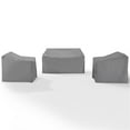 thumbnail image 4 of Crosley Ensemble de Housse de Meubles MO75004-GY 3 Pcs avec Causeuse et 2 Chaises - Gris, 4 of 8