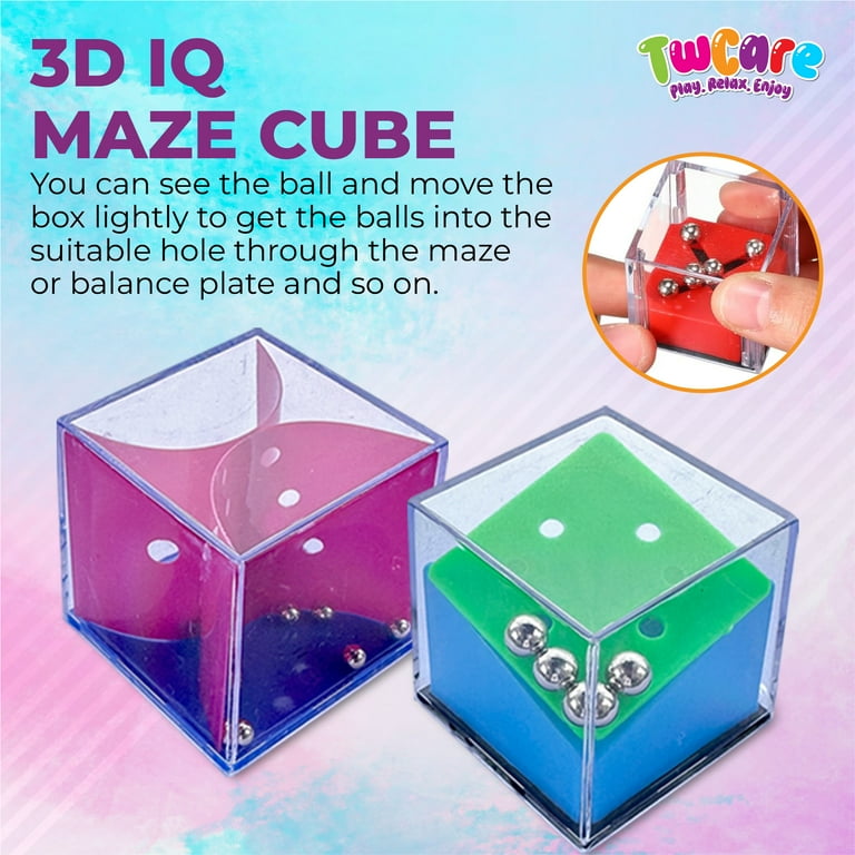 Brain Teaser Puzzle Cubes Party Favors for Kids Adults 24 Pack Toy