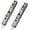 Bronze, variant on 2Pcs Door Flush Bolts: 6 Inch Concealed Security Door Locks for French Doors,Composite Doors,Wood Doors,Double Doors,Dummy Doors, Stainless Steel Security Latch (Brown, 6in)