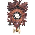 Carved Bird and Leaf Wind Up Cuckoo Clock